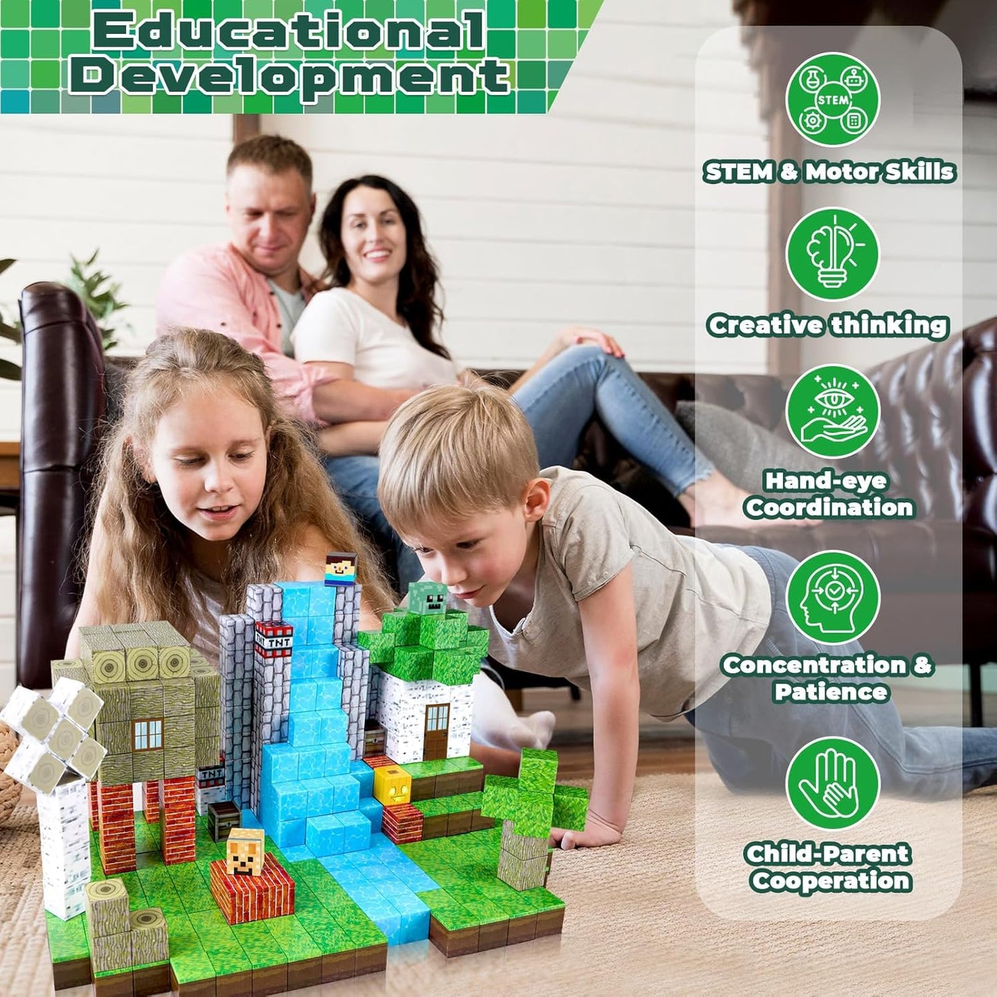 Funstem™ Magnetic Building Blocks