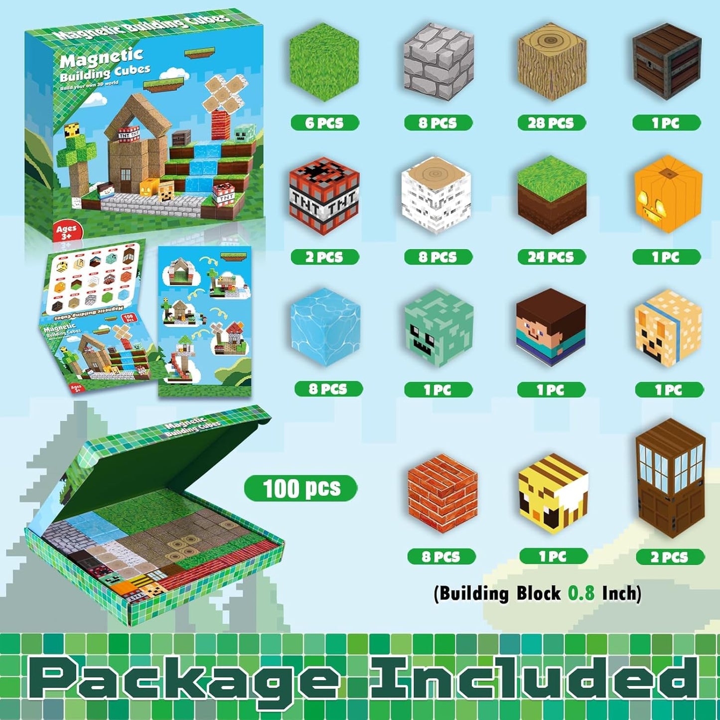 Funstem™ Magnetic Building Blocks