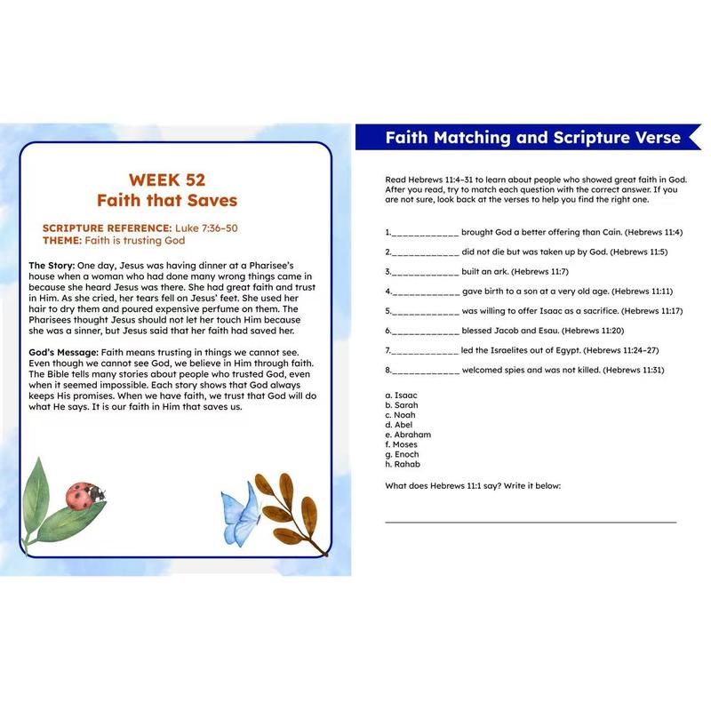 FaithSteps™ Kids 52 Week Faith Workbook