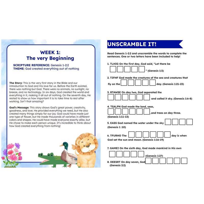 FaithSteps™ Kids 52 Week Faith Workbook